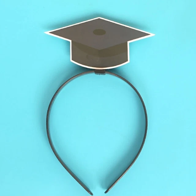 8 Pcs Bandeaux Casquette Diplômé Graduation Mini Décor Cheveux Accessoires