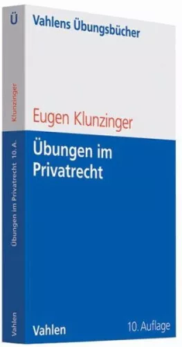 Übungen im Privatrecht|Eugen Klunzinger|Broschiertes Buch|Deutsch