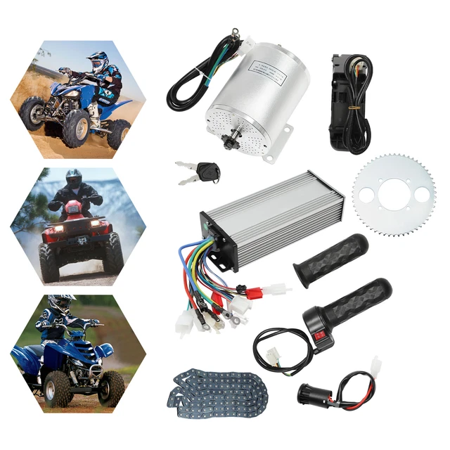 Kit Contrôleur LCD + Moteur Brushless 72V 3000W Pour Conversion Go-Kart