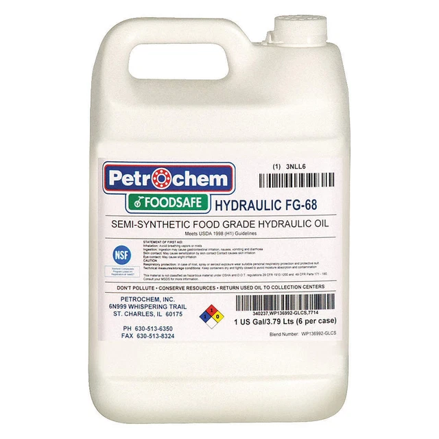 PETROCHEM FOODSAFE HYDRAULIC FG-68-001 Food Grade SemiSyn Hydraulic Oil ISO 68