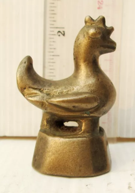 SUPERB! Old Bronze Opium Weight Hamsa Bird 160g