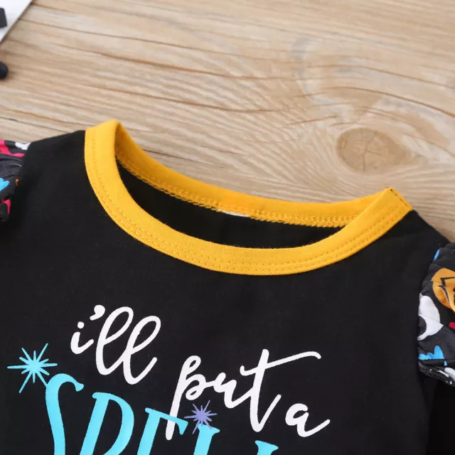 Set di vestiti neonato bambino stampa lettera maniche lunghe con romper pantaloni cappelli 3