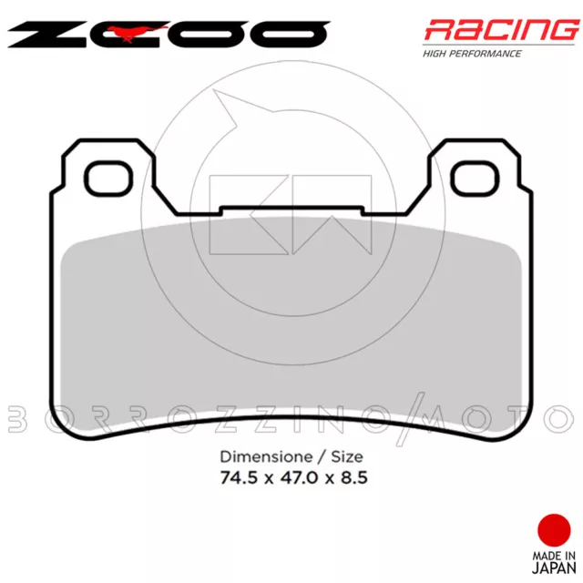 Kit Pastiglie Freno Anteriore Zcoo Racing-Ex T005 Honda Cbr 600 Rr 2007-2008 2