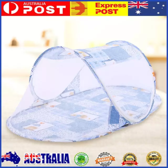 Baby Accessories Foldable Crib Netting Bedding for Newborn Infant (Blue)