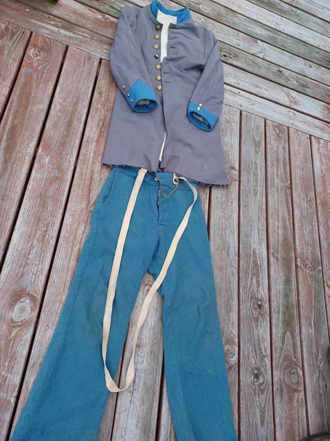 Civil War Reenactment Uniform With Virginia Buttons mens