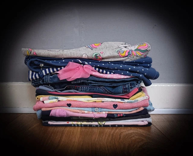 Pacchetto #1 di vestiti per bambine età 18-24 mesi abito, gonna, top, leggings