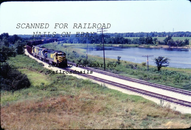 July 1981 MKT Parsons Kansas Railroad ORIGINAL KODACHROME  SLIDE