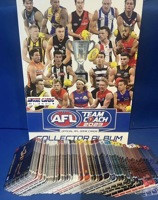 2023 AFL TEAMCOACH FULL COMPLETE SILVER PARALLEL SET inc ALBUM ALL 225 CARDS 39.43 PicClick