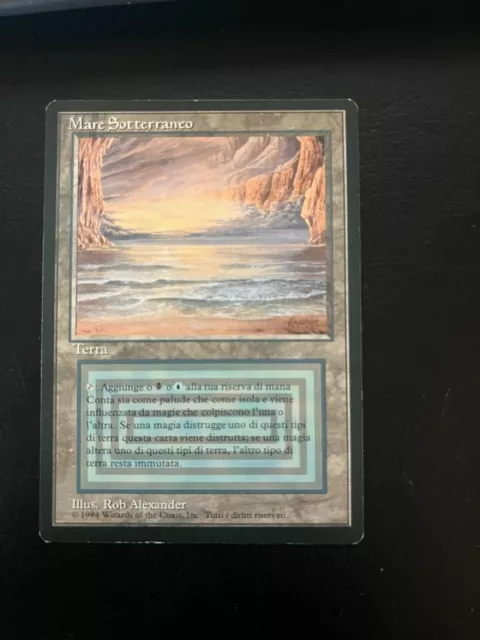 Mtg Underground Sea Exc Mare Sotterraneo Fbb 1 Edizione Black Border Magic Duals