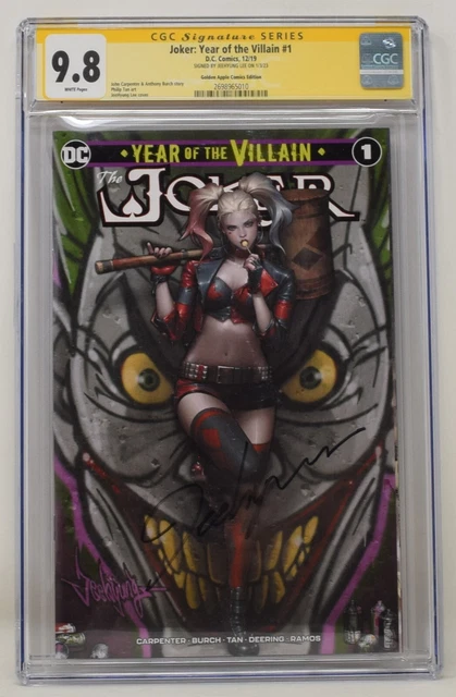 JOKER YEAR OF THE VILLAIN #1 Jeehyung Lee Harley Quinn Variant Trade CGC SS 9.8