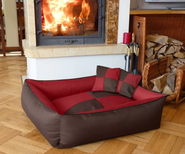 Cuccia cuccetta letto lettino per cani gatti animali 2 IN 1 ROSSO L-XL-XXL