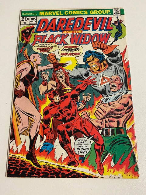 DAREDEVIL # 105 - 1st App/Origin of MOONDRAGON  - MARVEL  1973  VFN/NM CENTS