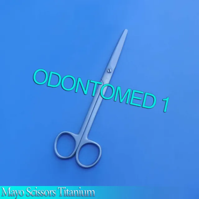 Mayo Scissors 7" Straight Titanium Surgical Instruments