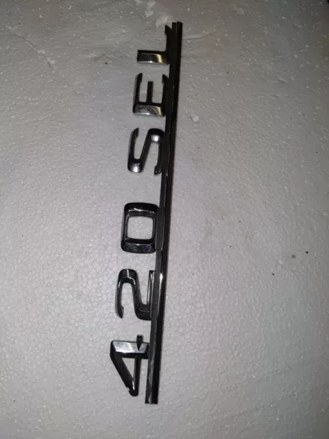 Mercedes Benz “420 SE” Trunk Badge Emblem - Original