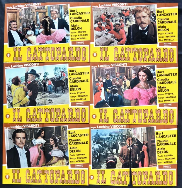 FOTOBUSTA THE OCELOT Visconti Alain Delon Claudia Cardinale Lancaster
