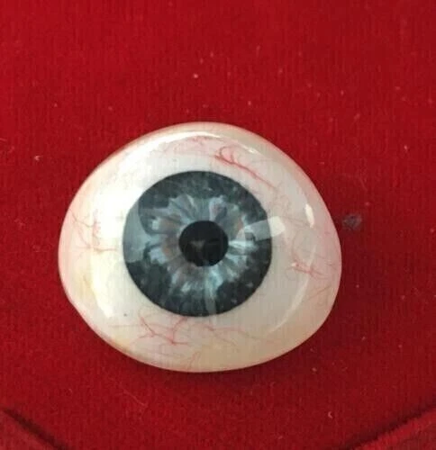 Dark Aqua Blue Unique Retro Human Prosthetic Eye Artificial Pack 2