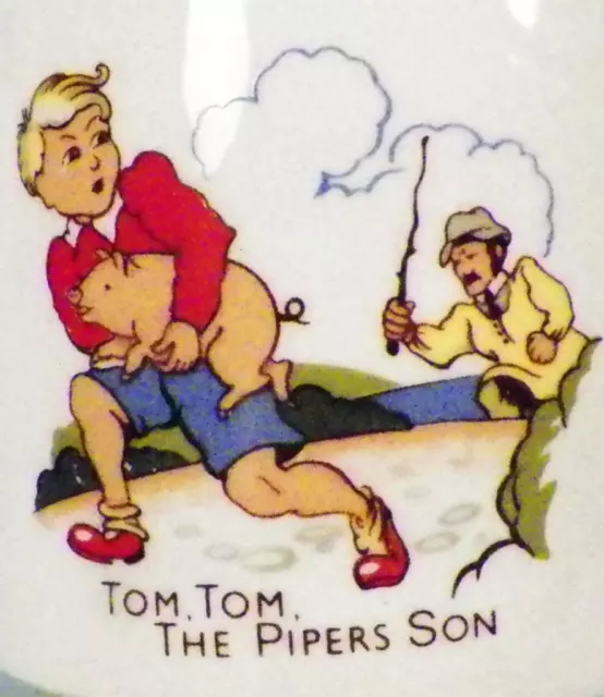 Wood & Sons Child's Mug Nursery Rhyme Tom Tom the Piper's Son ABC 2