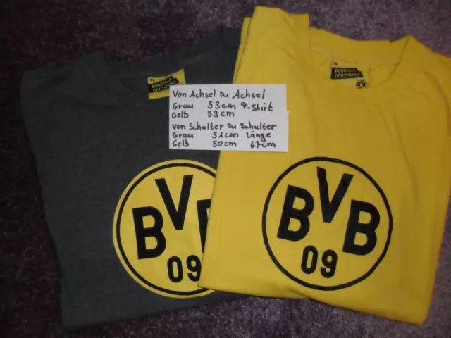 Borussia Dortmund BVB T-Shirt mit Logo GR. XL Original Neuwertig