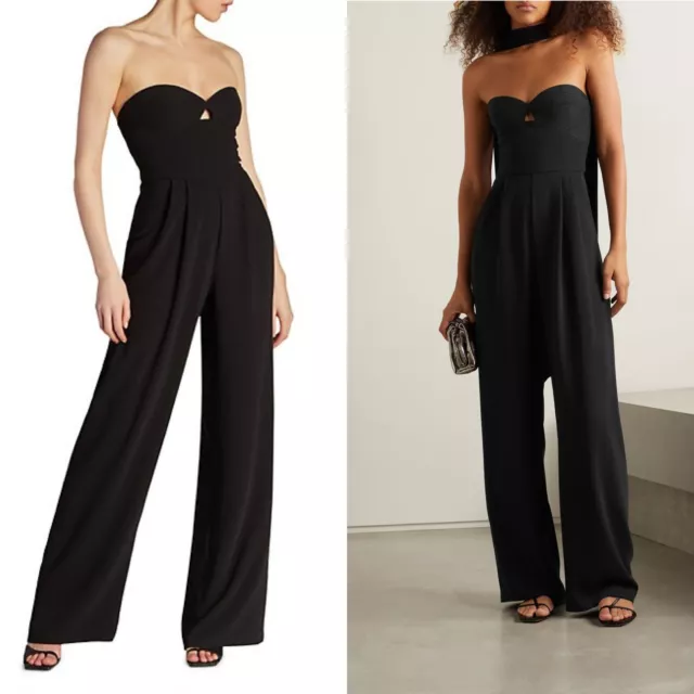 Johanna Ortiz Powerful Whispers Jumpsuit Black Size 4