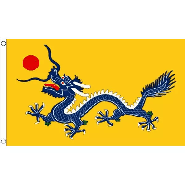 Chinese Dragon Flag Large 5 x 3' - Imperial Dynasty China New Year Festival