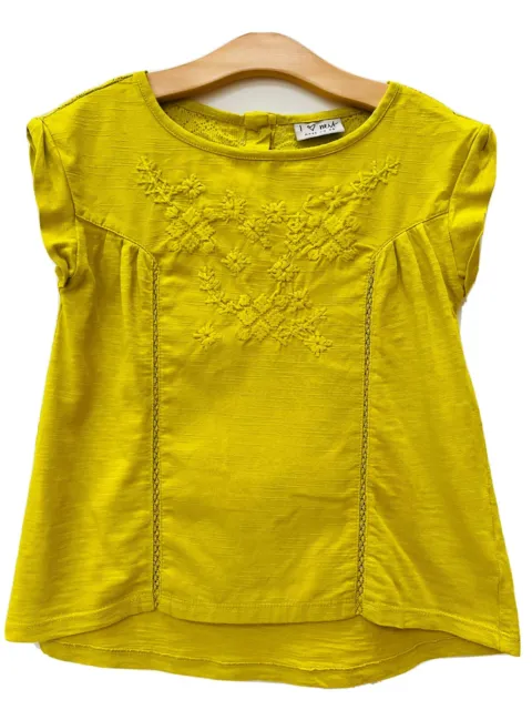 Next Girls Embroidered top Age 5 years Height 110 cms Only worn once