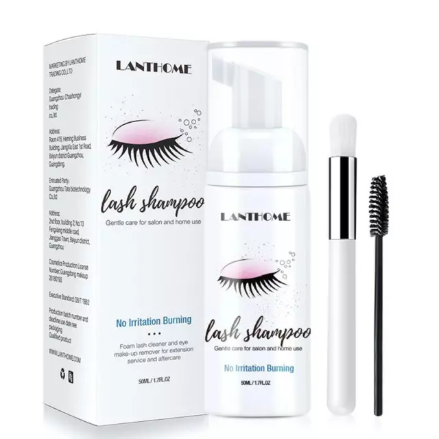 Eyelash Extension Foaming Shampoo Foam Cleanser Lash Cleaner