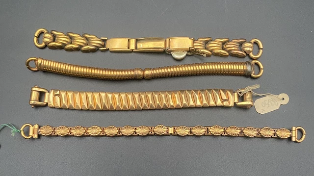Bracelet De Montre Fleurus Plaqué Or - Neuf Sans étiquette - Coloris Doré