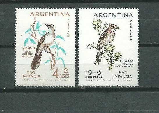 Argentina Scott # B40/41 ** MNH Set. Birds