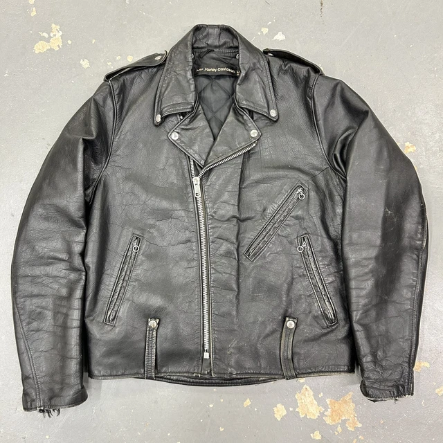 vintage amf harley davidson leather jacket