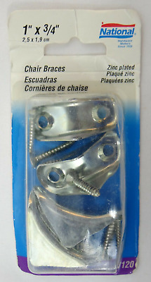 Chair Leg Braces N229-112 National 1" x 3/4" Steel, Zinc Plated V120