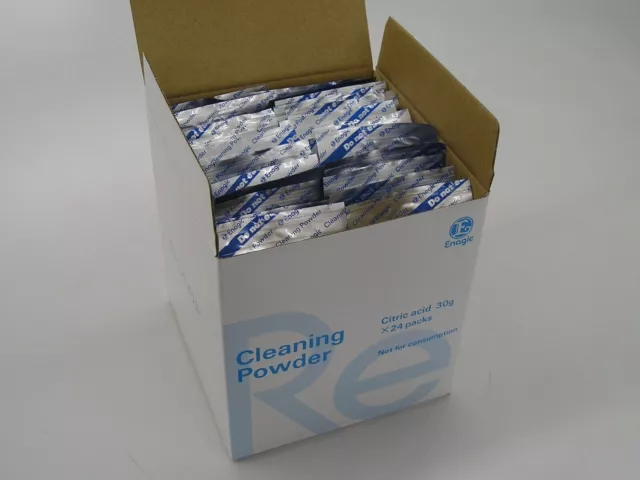 Cleaning Powder 24 pcs KANGEN ENAGIC Alkaline Water LEVELUK E Cleaner Citric box