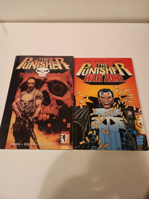 Punisher War Zone and The Punisher Marvel Knights - Ennis Dillon Palmiotti Dixon