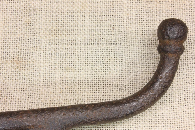 Old Harness Hook Coat Tack Vintage 1800’S Barn Find Cast Iron Large 11” Size 8