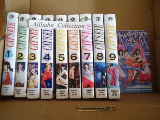 LOT MANGA CAT'S EYE 1 2 3 4 5 6 7 8 9 10 (éditions TONKAM) cats eye