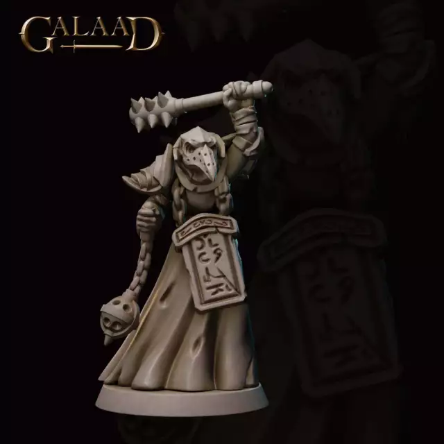 Cultist con mazza | Darkness Rise | Miniatura fantasy | Miniature di galaad