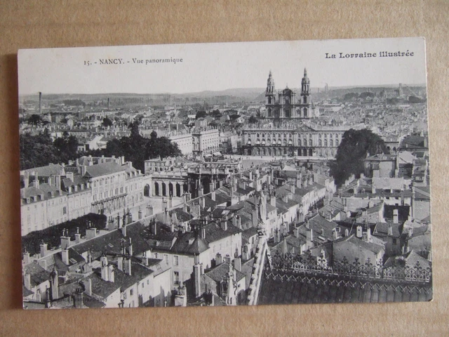 CPA NANCY (54) VUE PANORAMIQUE - LA LORRAINE ILLUSTREE - Imprimeries Réunies.