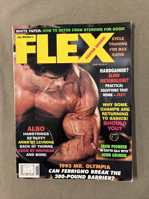FLEX BODYBUILDING MUSCLE Magazine / Lou Ferrigno / 06-93 EUR 14,70 ...