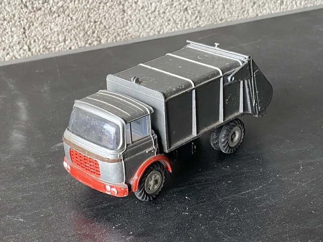 Jouet Ancien JRD 297E Citroën H1200 HY Tôle Gris - Mécanique 1950 - Avec Boîte