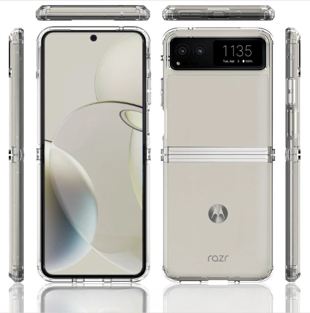 Cover for Motorola Razr 40 Case Transparent Thin Clear Silicone Transparent