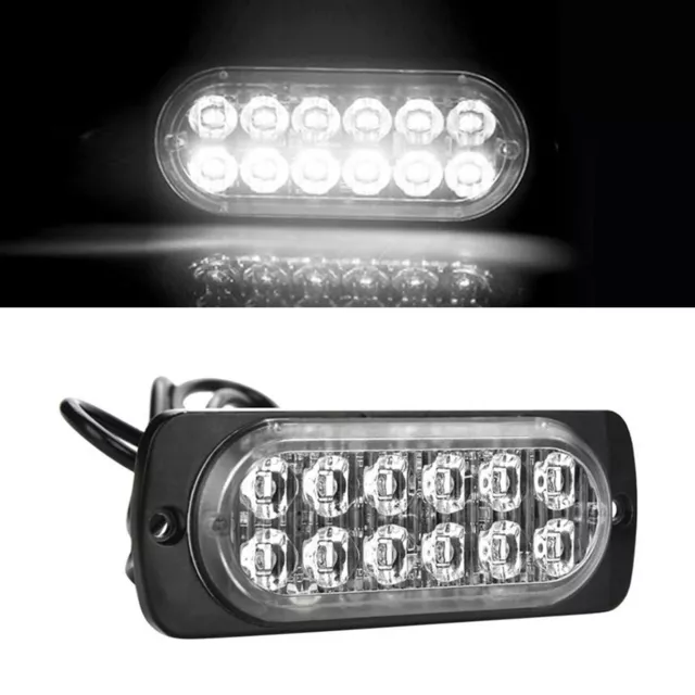 12-LED Auto Blinklicht Aufputz Blinkende Lampen Lichter Bar für LKW Pickup 36W