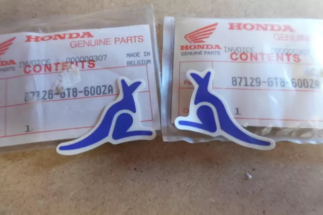 Honda Pk50  Wallaroo  C.1990  Genuine Nos Kangaroo Emblems - Free Uk Postage