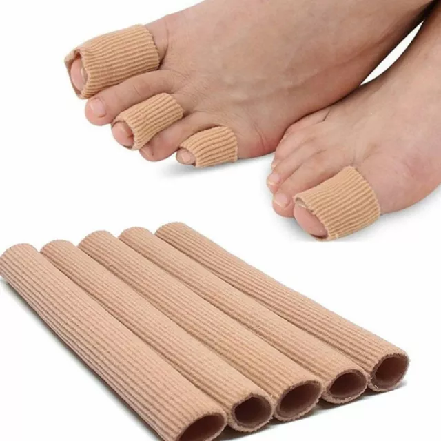 Fabric Finger Toe Protector Separator Gel Tube Hand Feet Pain Rel:bj