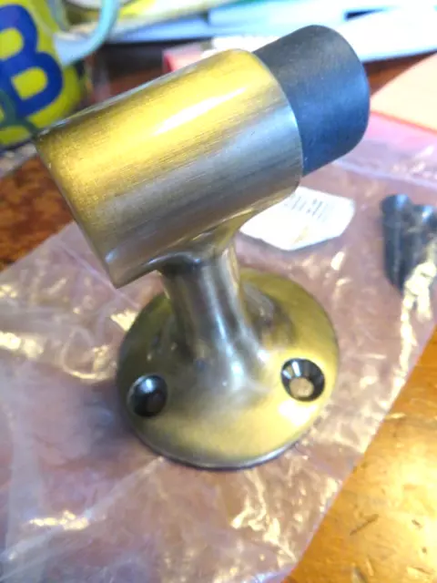 NEW  IVES 3" H, Heavy Duty, Ant Brass Floor Door Stop with Screws 3"  FS448US5