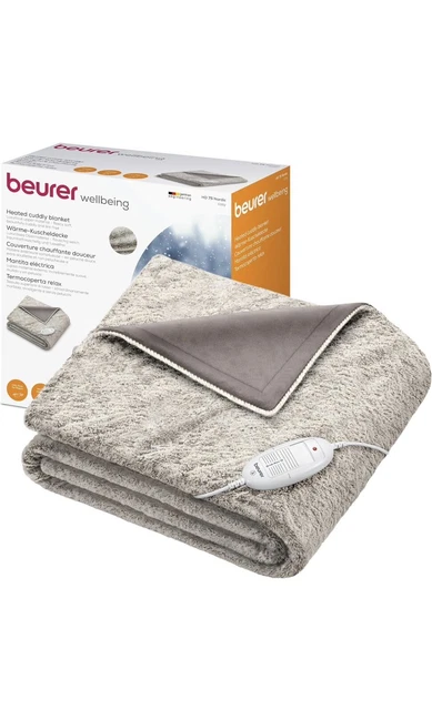 Heizdecke Beurer HD 75 Nordic , kuschelige Wärmedecke in Felloptik