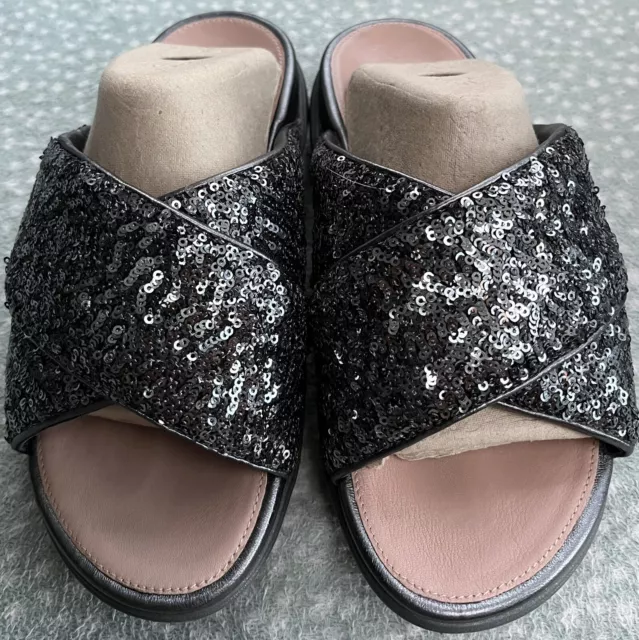 FITFLOP LOOSH LUXE Pewter Sequin Sandals Limited Edition Size 5 Worn Once 75.99 PicClick UK