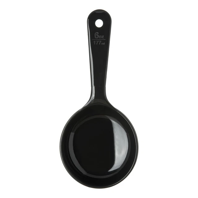 Carlisle 493003 Measure Miser 6 Oz. Black Portion Control Spoon