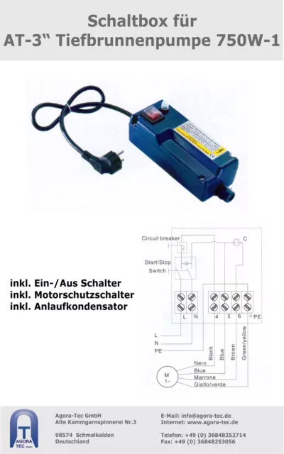 3 Zoll Brunnenpumpe Tiefbrunnenpumpe Tauchpumpe Gartenpumpe Wasserpumpe Pumpe 3