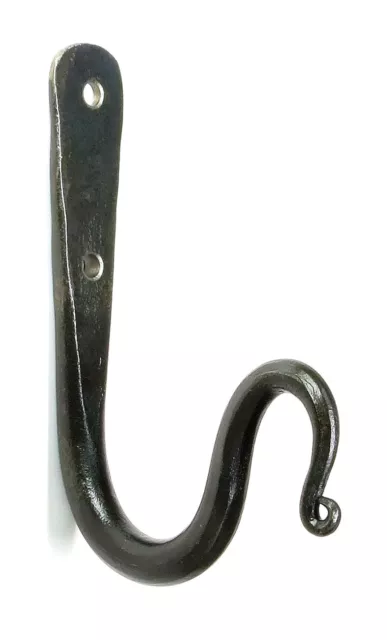 Handmade 3.5" Wrought Iron Hook Coat Towel Bag Mobile Key Wall Antique Hanger