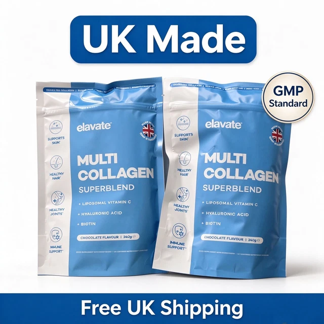 NEW 2PACK ELEVATE Multi Collagen Superblend Chocolate Flavour, 2x240g ...