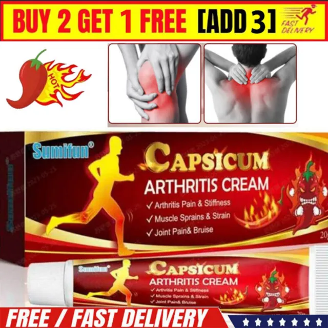 Sumifun Capsicum Arthritis Cream Hot Rheumatoid Arthritis Joint Knee Pain-Relief